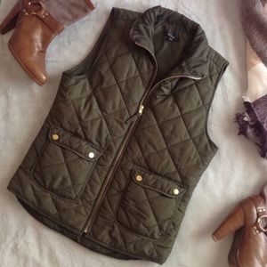 quilted puffer vest